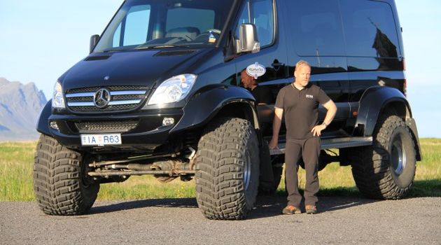 private jeep mercedes ice truck