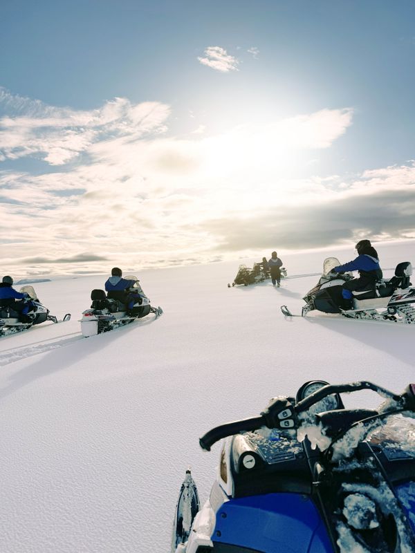 Snowmobile on Langjökull Glacier from Husafell (optional pick up from Reykjavik), photo 2 of 14