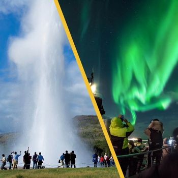 Golden Circle & Northern Lights by boat