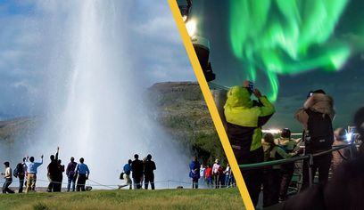 Golden Circle & Northern Lights by boat