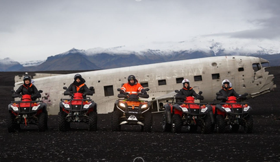 South Coast & Plane Wreck Black Beach ATV Adventure