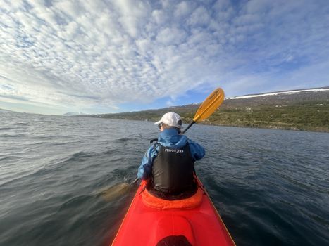 Akureyri Tandem Kayaking - Geothermal Waterfall & local coastline — photo 12