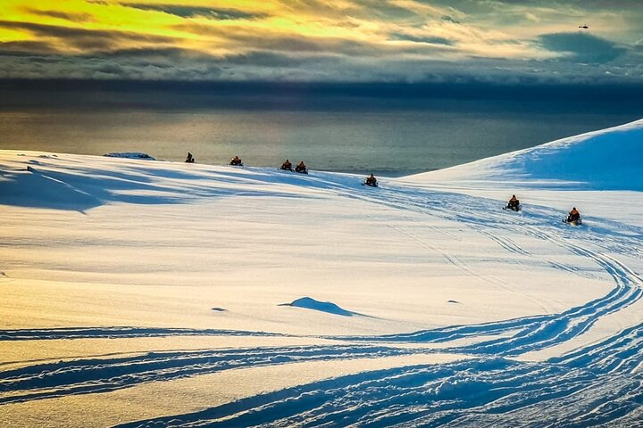 Snowmobiling on Eyjafjallajökull
