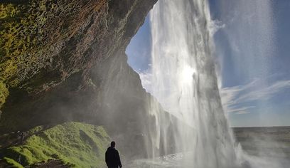 South Coast Waterfalls, Black Beach and Glacier Adventure | Small Group Day Tour