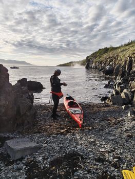 Akureyri Tandem Kayaking - Geothermal Waterfall & local coastline — photo 16
