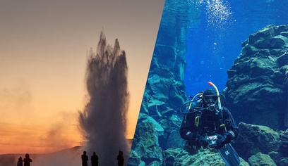 Golden Circle Private Tour with Silfra Snorkeling from Reykjavik