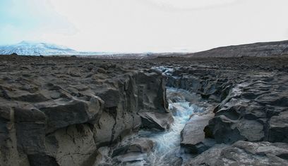 Iceland in a nutshell, Borgarfjordur, Husafell, Lava waterfall, glacier.