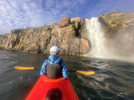 Akureyri Tandem Kayaking - Geothermal Waterfall & local coastline — photo 2
