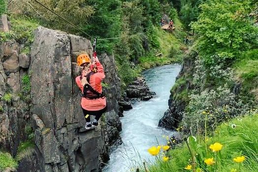 Zipline Adventure Through Glerárgil River Canyon in Akureyri Town — photo 2