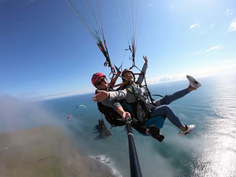 Paragliding tandem flight