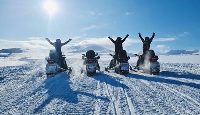 Snowmobile tour from Akureyri