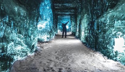 Ice Cave and Snowmobile Tour from Gullfoss