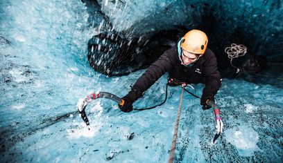 Ice Climbing Captured in Skaftafell