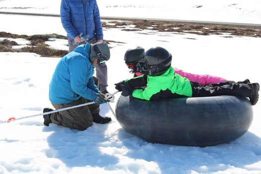 Snowmobile and slide Family tour — photo 3