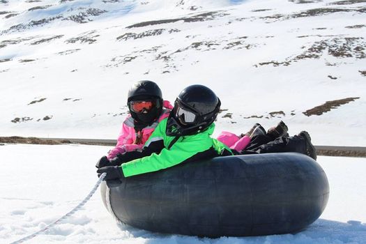 Snowmobile and slide Family tour — photo 4