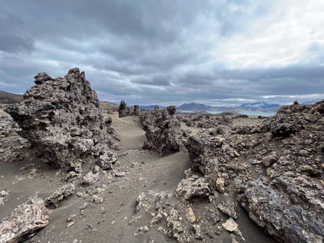 Iceland in a nutshell, Borgarfjordur, Husafell, Lava waterfall, glacier. — photo 19