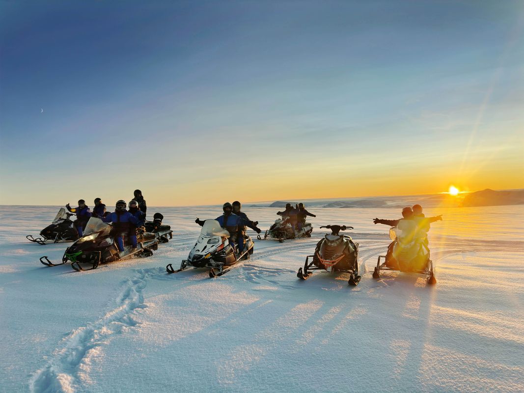 Snowmobile on Langjökull Glacier from Husafell (optional pick up from Reykjavik), photo 3 of 14