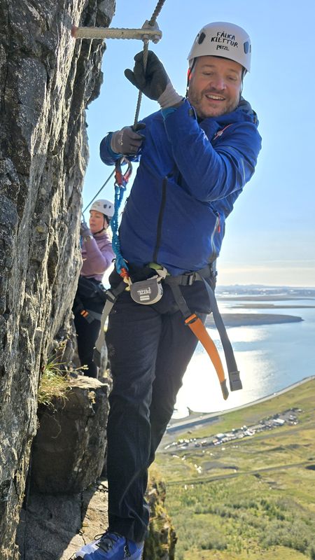Fálkaklettur Via Ferrata close to Reykjavik, photo 4 of 17