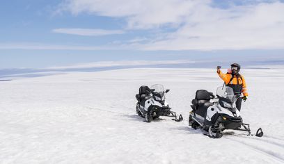 Into The Glacier - With Snowmobiling From Klaki Base Camp