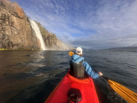 Akureyri Tandem Kayaking - Geothermal Waterfall & local coastline — photo 5