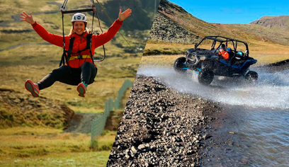 Adrenaline Combo: Off-Road Buggy & Mega Zipline Experience