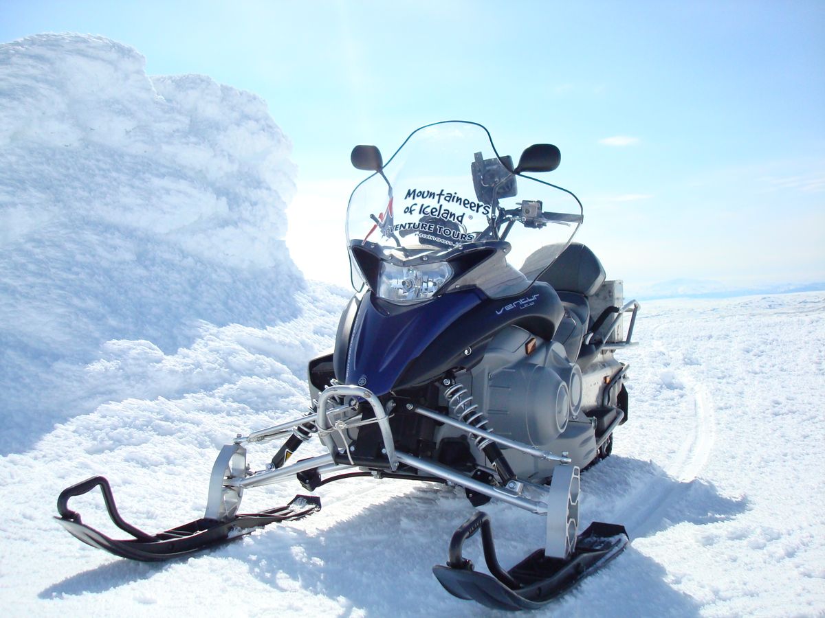 Meet us at Gullfoss - Snowmobile tour, available all year