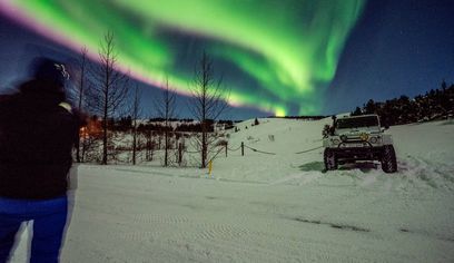 Northern Lights Private Tour in Super Jeep