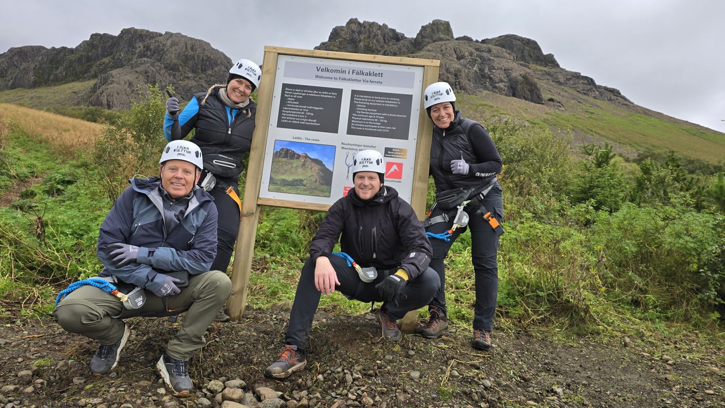 Fálkaklettur Via Ferrata close to Reykjavik, photo 14 of 17