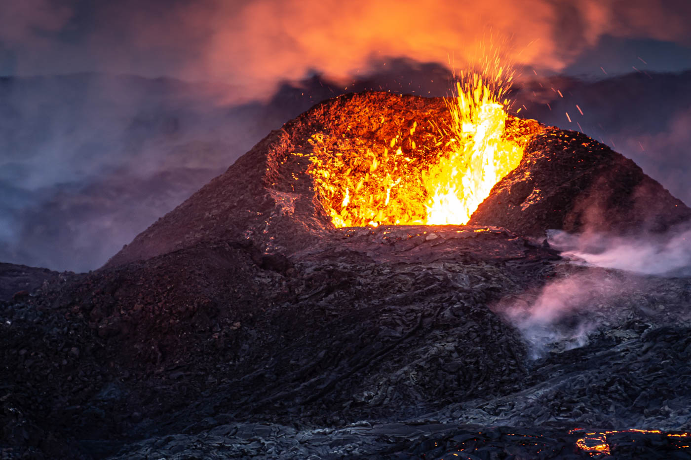 Volcano Hike & Blue Lagoon - Private Eco Tour