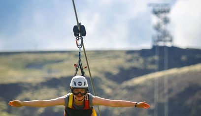 Mega Zipline - Superman Ride (Fast as a Falcon!)