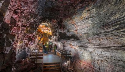 The Lava Tunnel with transfer from Reykjavik