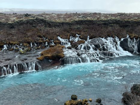 Iceland in a nutshell, Borgarfjordur, Husafell, Lava waterfall, glacier. — photo 9