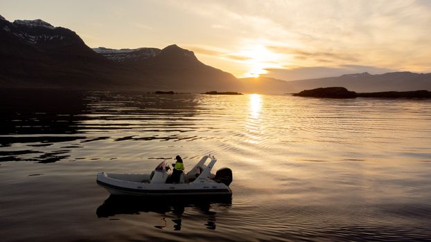 Sunset Boat tour in East Iceland