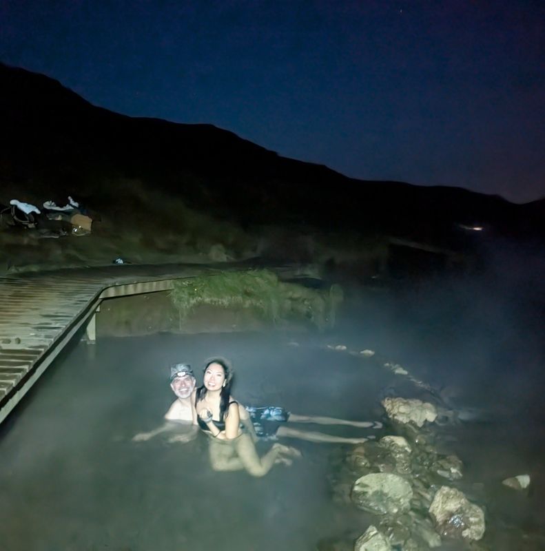 Northern Lights Hike to Reykjadalur Hot River, photo 8 of 8