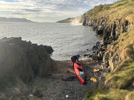 Akureyri Tandem Kayaking - Geothermal Waterfall & local coastline — photo 3