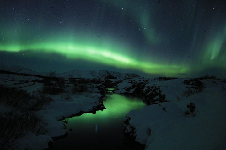 Northern Lights Midnight Adventure from Reykjavík in minibus