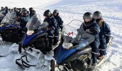 Meet us at Gullfoss - Snowmobile tour, available all year
