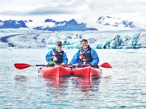Kayaking at The Glacier Lagoon