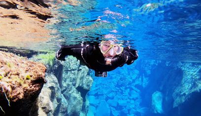 Self drive: Drysuit Snorkeling in Silfra - with underwater photos