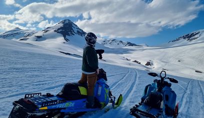 Adventure snowmobile tour Akureyri