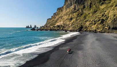 South Coast Waterfalls & Black Beach Horse Riding