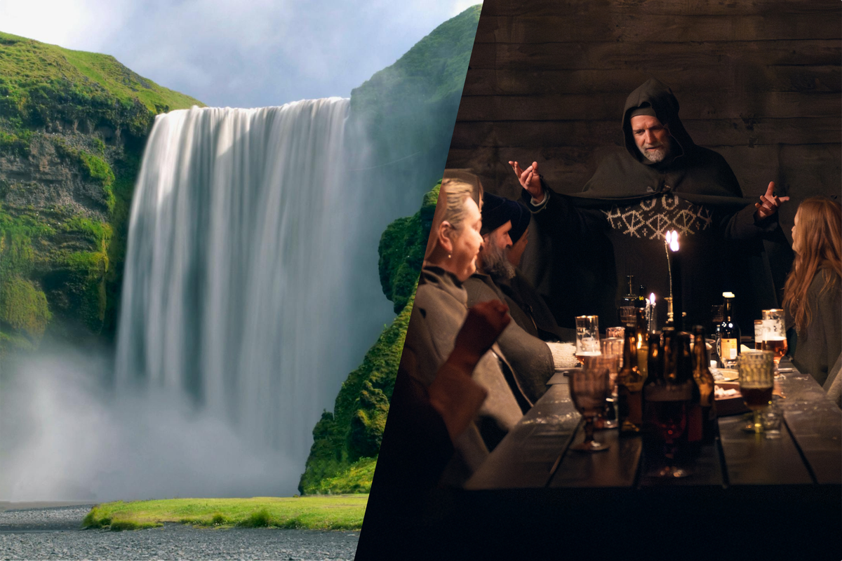 Private South Coast Tour and Viking Story Night with Icelandic Tasting