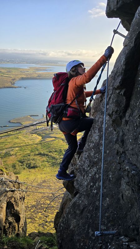 Fálkaklettur Via Ferrata close to Reykjavik, photo 13 of 17