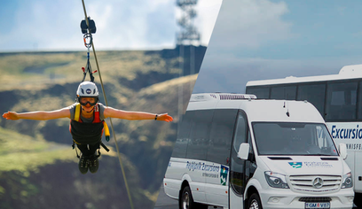 Mega Zipline -  Superman Ride with transfer from Reykjavik