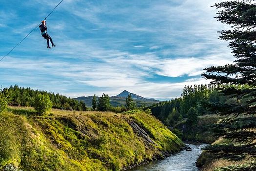 Zipline Adventure Through Glerárgil River Canyon in Akureyri Town — photo 3
